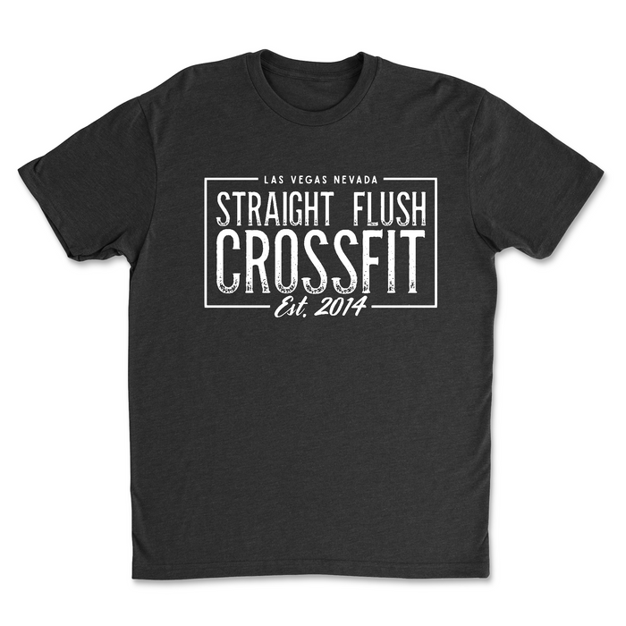 Straight Flush CrossFit Vintage Established 2014 - Mens - T-Shirt