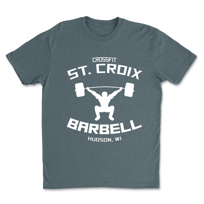 CrossFit St. Croix Barbell (White) Mens - T-Shirt