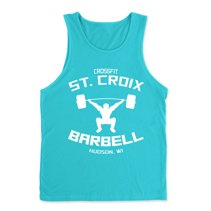 CrossFit St. Croix Barbell (White) Mens - Tank Top