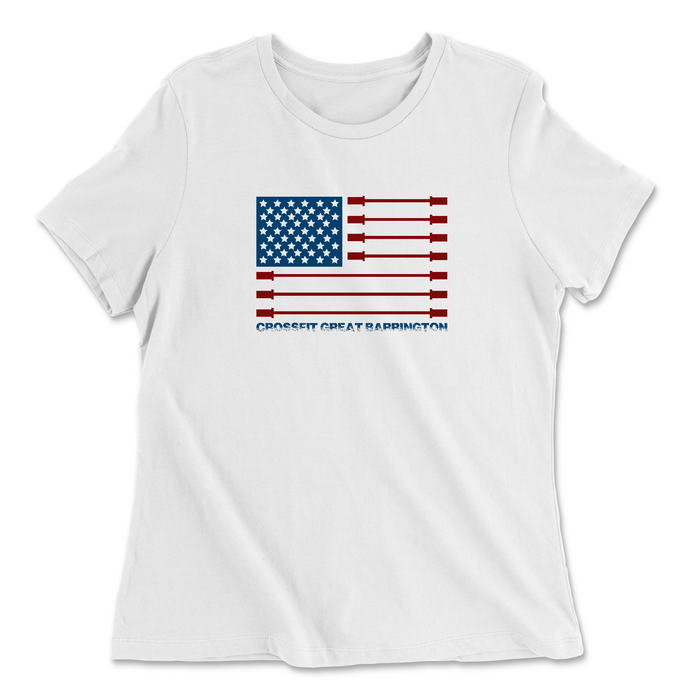 CrossFit Great Barrington Patriot Womens - Relaxed Jersey T-Shirt