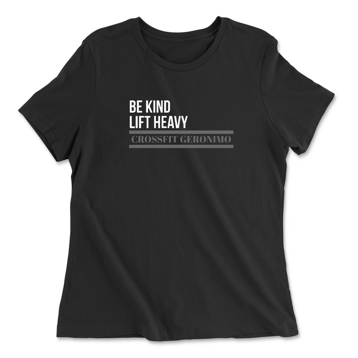 CrossFit Geronimo BE KIND LIFT HEAVY Womens - Relaxed Jersey T-Shirt