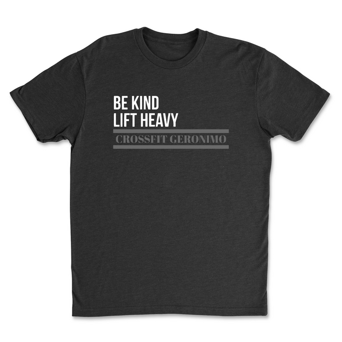 CrossFit Geronimo BE KIND LIFT HEAVY Mens - T-Shirt