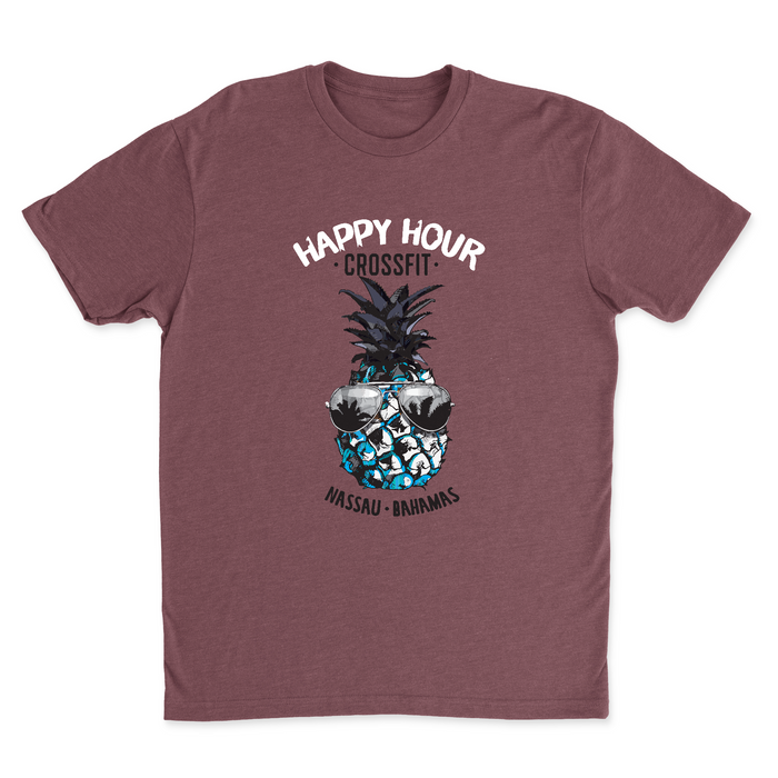 Happy Hour CrossFit Pineapple Dude Mens - T-Shirt