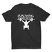 Unisex 2X-Large BLACK Cotton T-Shirt