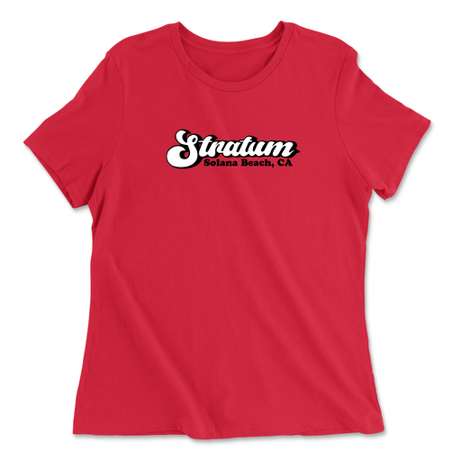 Womens 2X-Large RED Relaxed Jersey T-Shirt