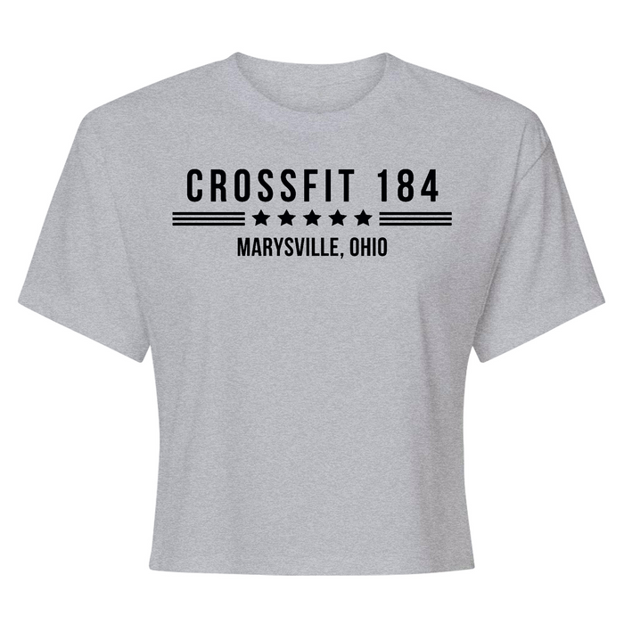 CrossFit 184 Black Womens - Crop Top T-Shirt