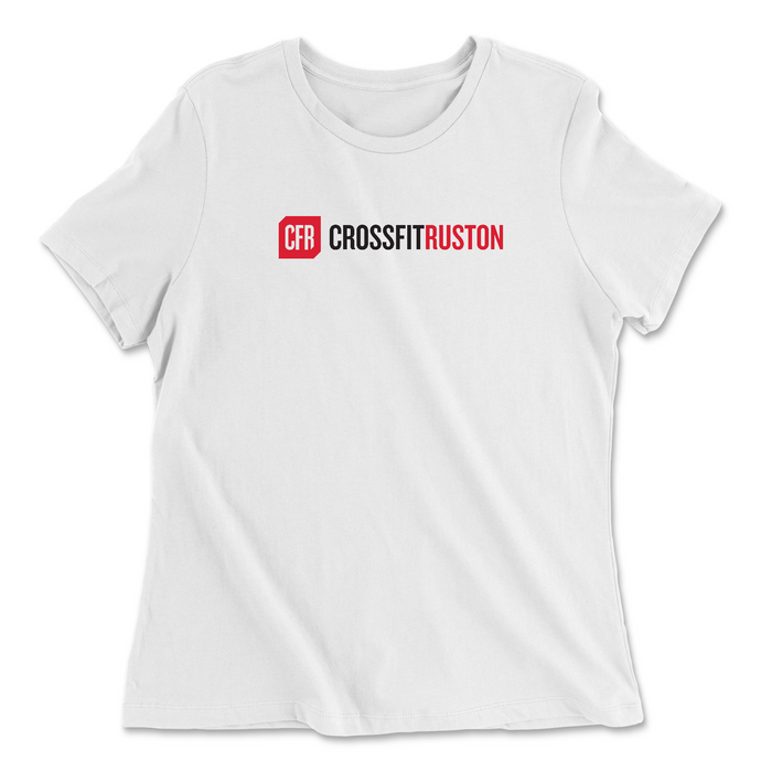CrossFit Ruston CFR (Black) Womens - Relaxed Jersey T-Shirt