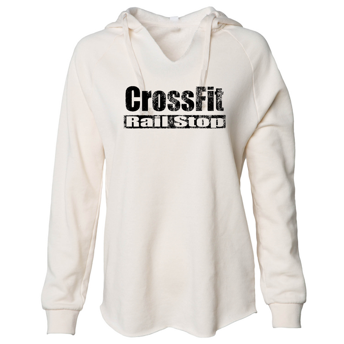 CrossFit Rail Stop Distressed (Black) Womens - Hoodie