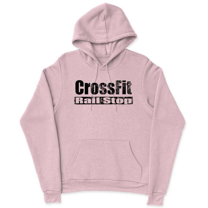 CrossFit Rail Stop Distressed (Black) Mens - Hoodie