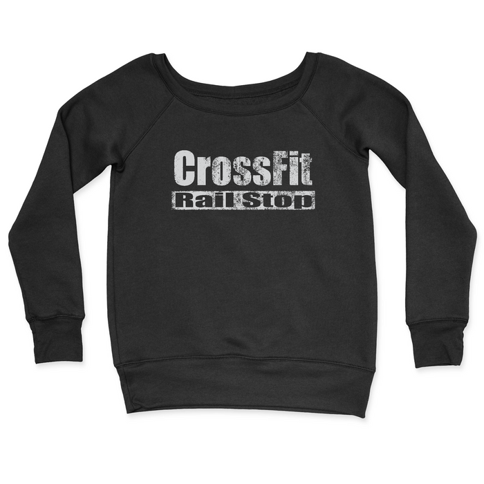 CrossFit Rail Stop Distressed Womens - CrewNeck