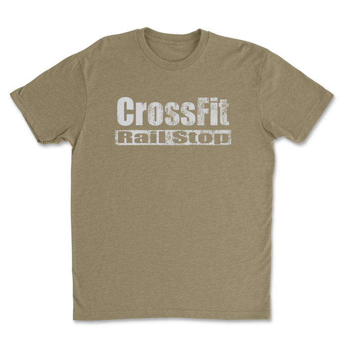 CrossFit Rail Stop Distressed Mens - T-Shirt