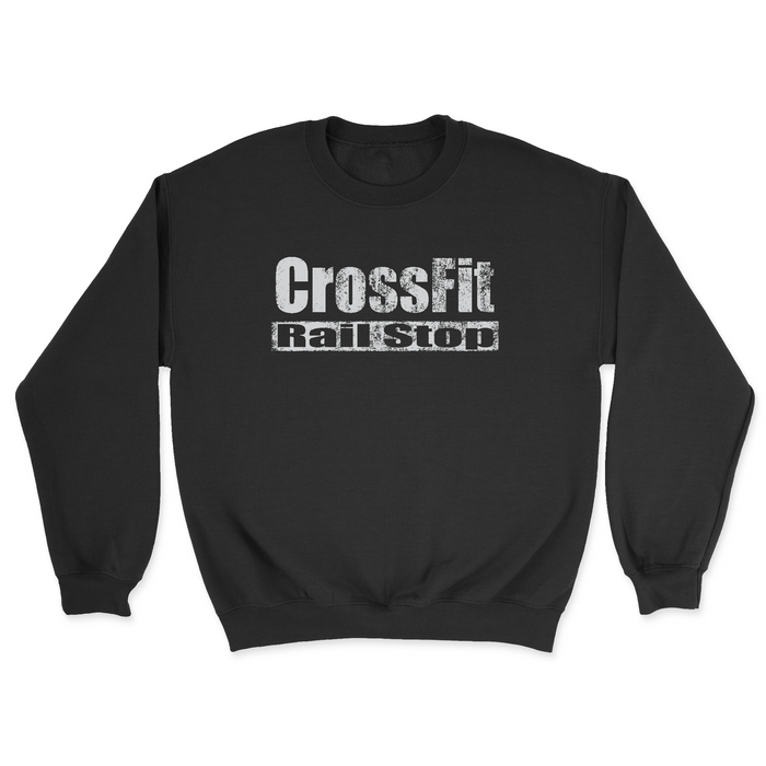 CrossFit Rail Stop Distressed Mens - Midweight Sweatshirt