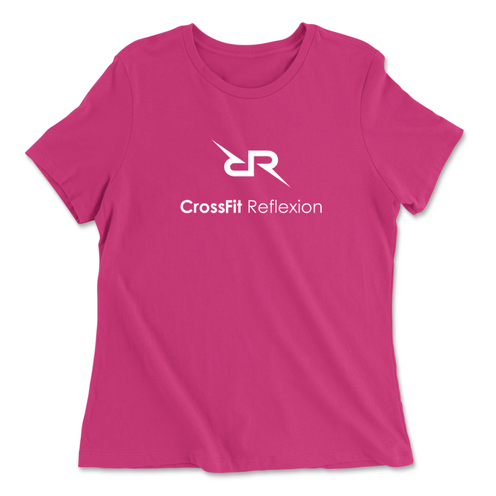 CrossFit Reflexion Standard White Womens - Relaxed Jersey T-Shirt