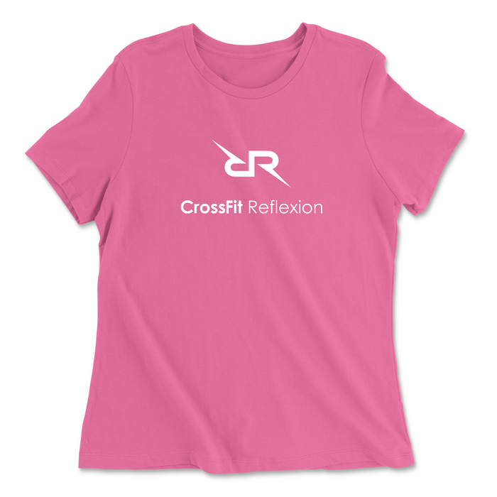 CrossFit Reflexion Standard White Womens - Relaxed Jersey T-Shirt