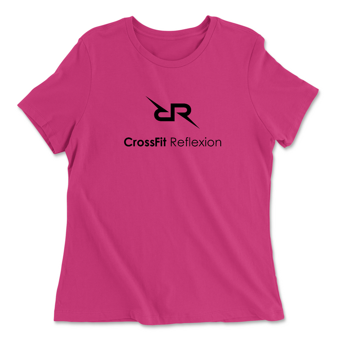 CrossFit Reflexion Standard Black Womens - Relaxed Jersey T-Shirt