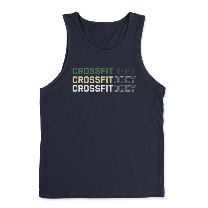 CrossFit Obey Green and Gold Mens - Tank Top
