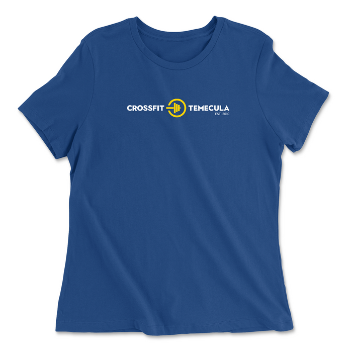 CrossFit Temecula Standard (White) Womens - Relaxed Jersey T-Shirt