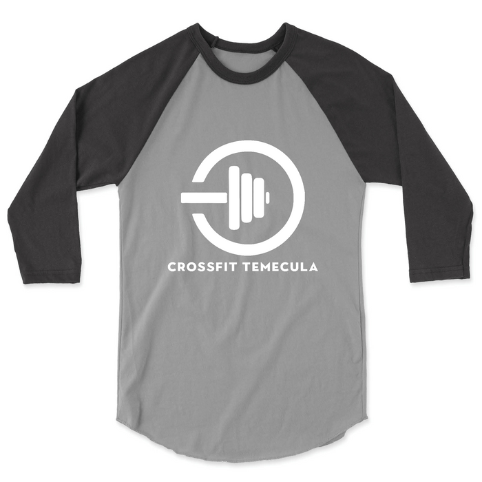 CrossFit Temecula One Color (White) Mens - 3/4 Sleeve
