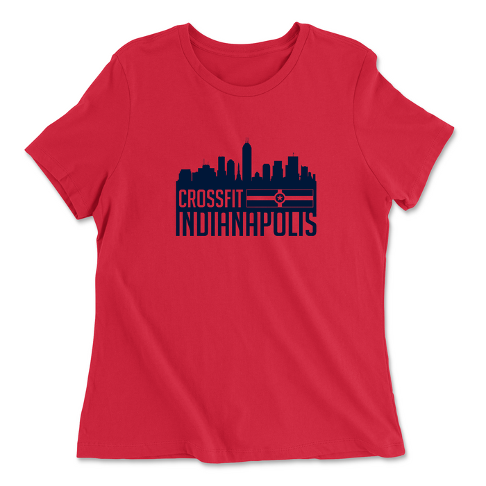 CrossFit Indianapolis Skyline Womens - Relaxed Jersey T-Shirt