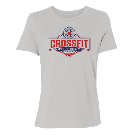 Womens 2X-Large Solid Athletic Grey T-Shirt