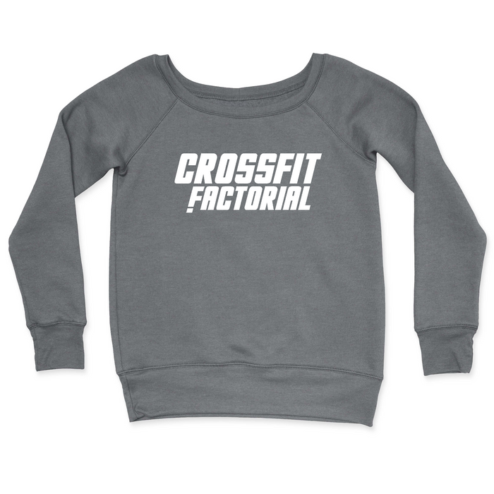 CrossFit Factorial One Color White Womens - CrewNeck