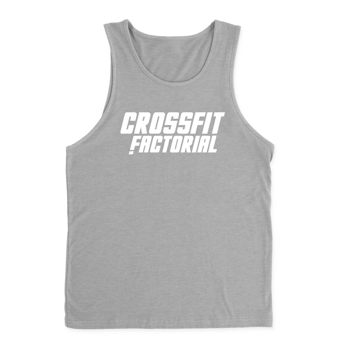 CrossFit Factorial One Color White Mens - Tank Top
