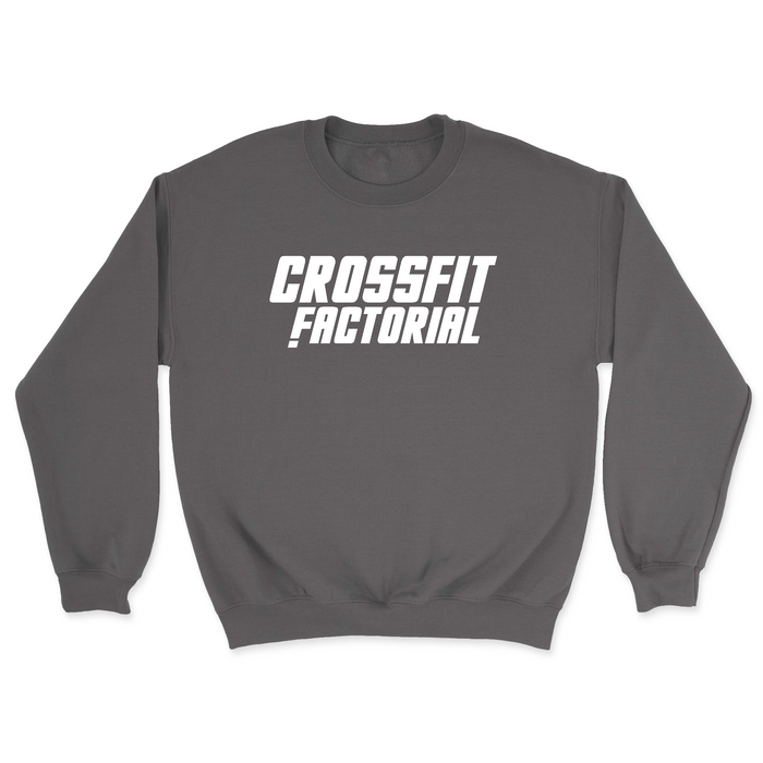 CrossFit Factorial One Color White Mens - Midweight Sweatshirt
