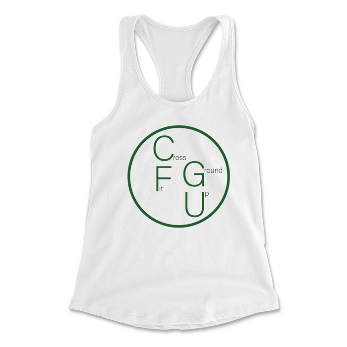 CrossFit Ground Up Circle (Green) Womens - Tank Top