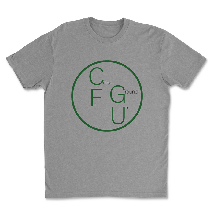 CrossFit Ground Up Circle (Green) Mens - T-Shirt
