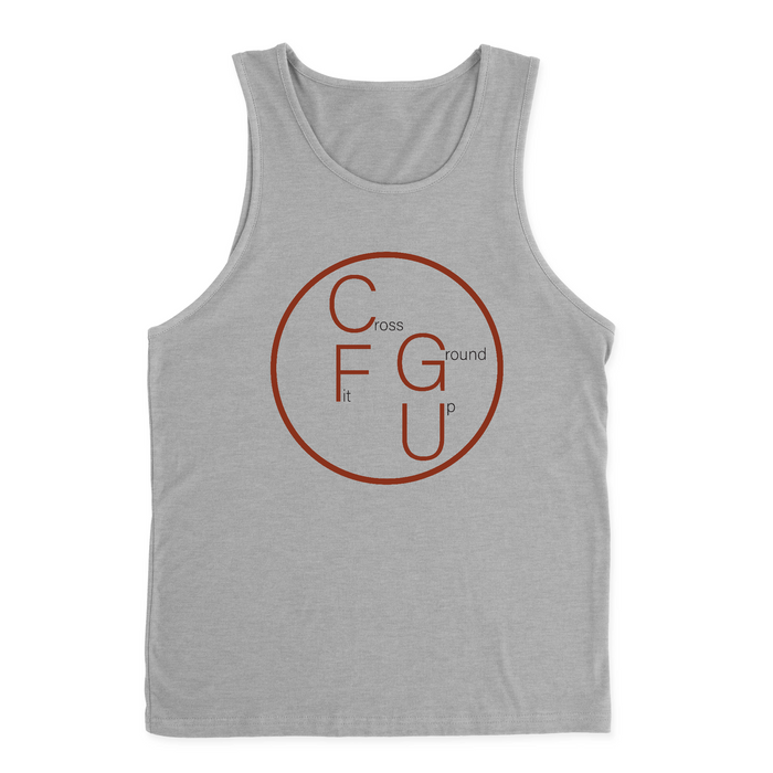 CrossFit Ground Up Circle (Red) Mens - Tank Top