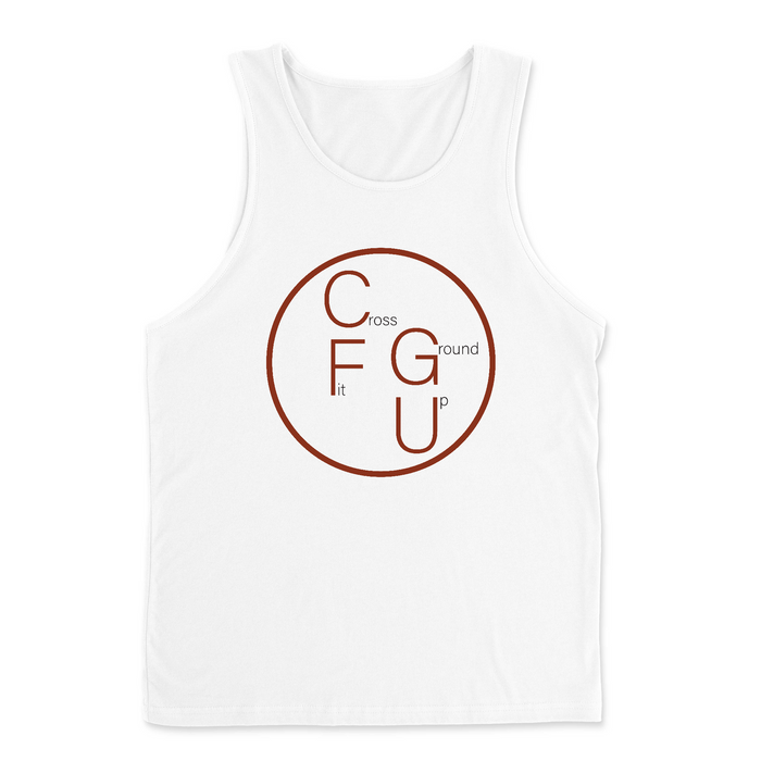 CrossFit Ground Up Circle (Red) Mens - Tank Top