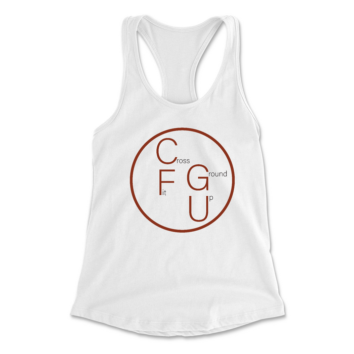 CrossFit Ground Up Circle (Red) Womens - Tank Top