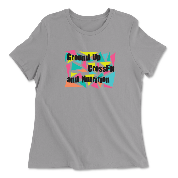 CrossFit Ground Up Triangles Womens - Relaxed Jersey T-Shirt