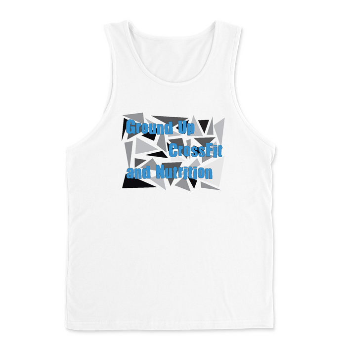CrossFit Ground Up Triangles (Blue) Mens - Tank Top