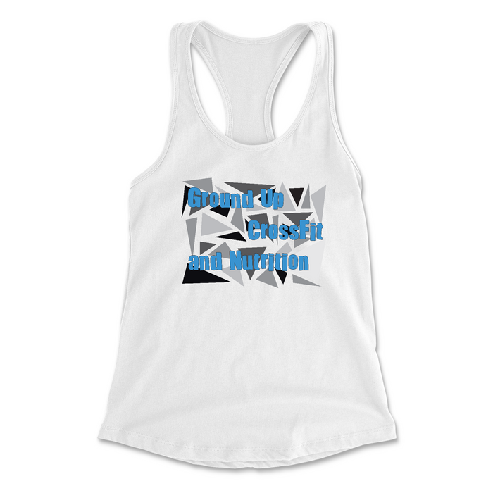 CrossFit Ground Up Triangles (Blue) Womens - Tank Top