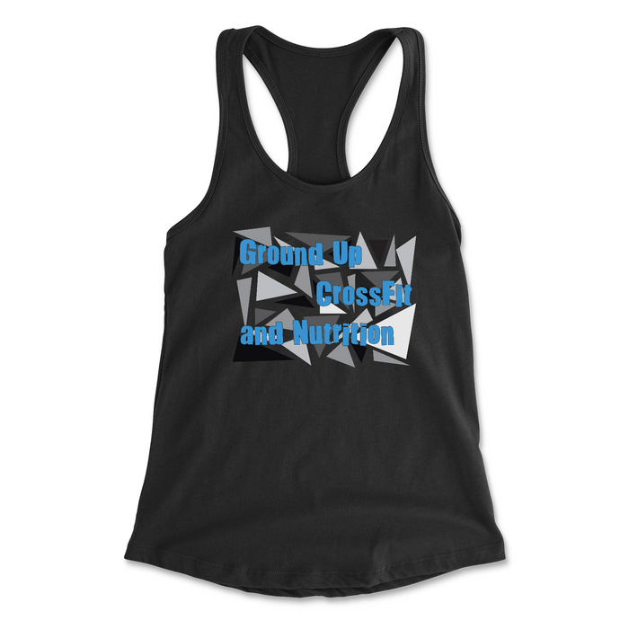 CrossFit Ground Up Triangles (Blue) Womens - Tank Top