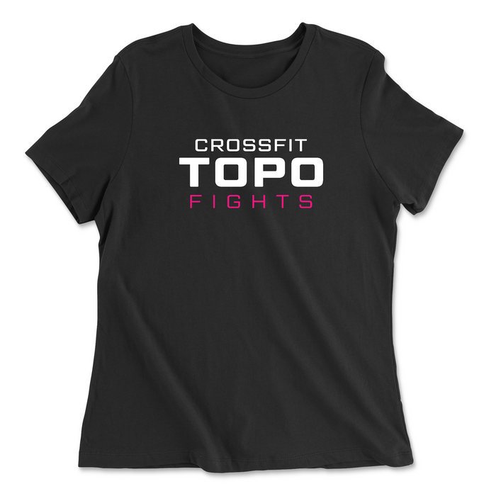 CrossFit Topo Breast Cancer Awareness Womens - Relaxed Jersey T-Shirt