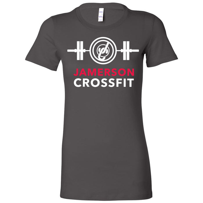 Jamerson CrossFit - 100 - Barbell White Red - Women's T-Shirt