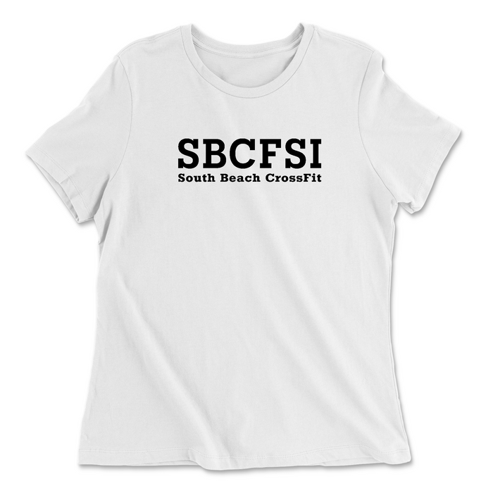 South Beach CrossFit SI SBCFSI Womens - Relaxed Jersey T-Shirt