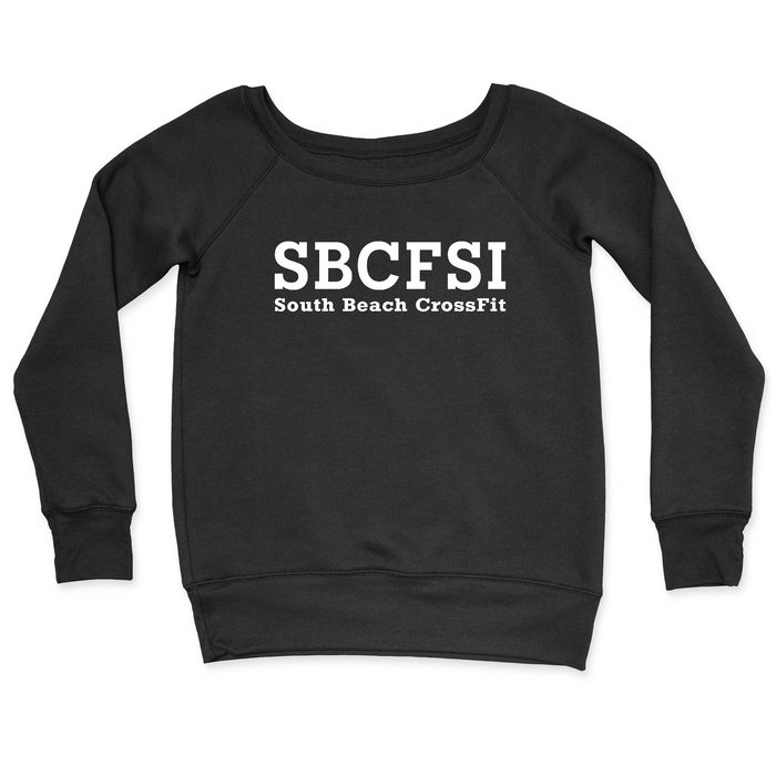 South Beach CrossFit SI SBCFSI (White) Womens - CrewNeck