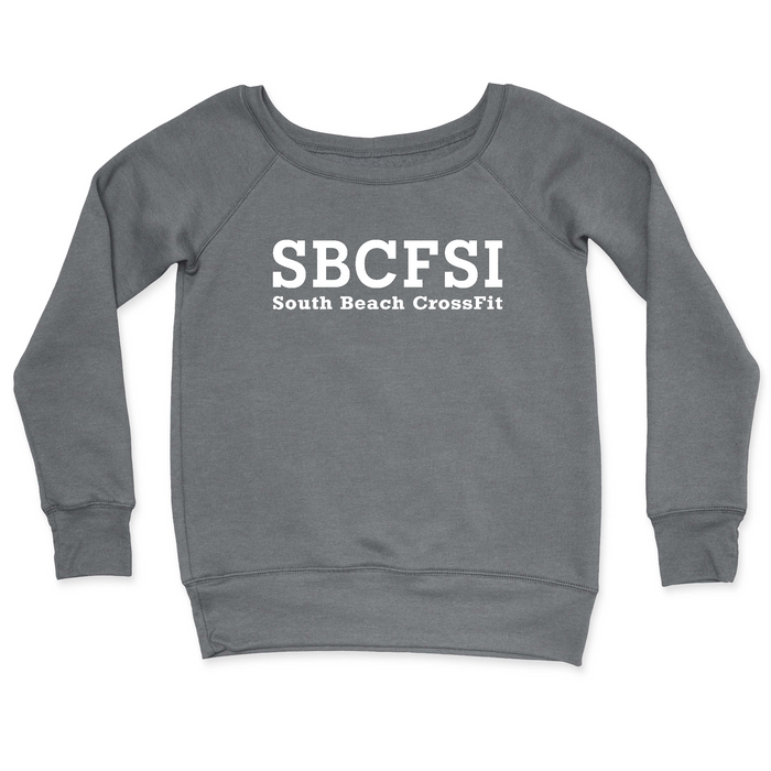 South Beach CrossFit SI SBCFSI (White) Womens - CrewNeck