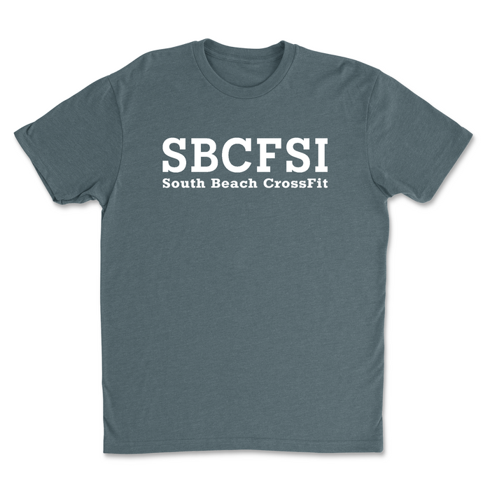 South Beach CrossFit SI SBCFSI (White) Mens - T-Shirt