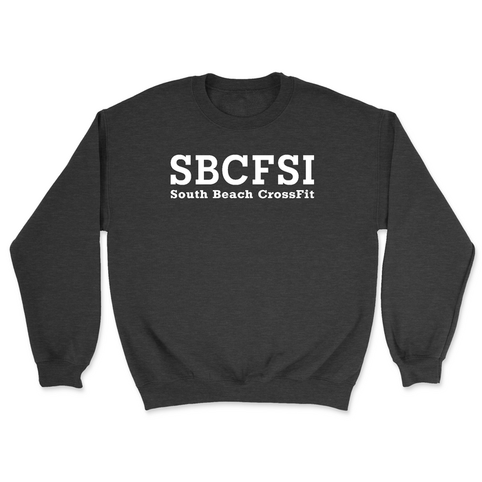South Beach CrossFit SI SBCFSI (White) Mens - Midweight Sweatshirt