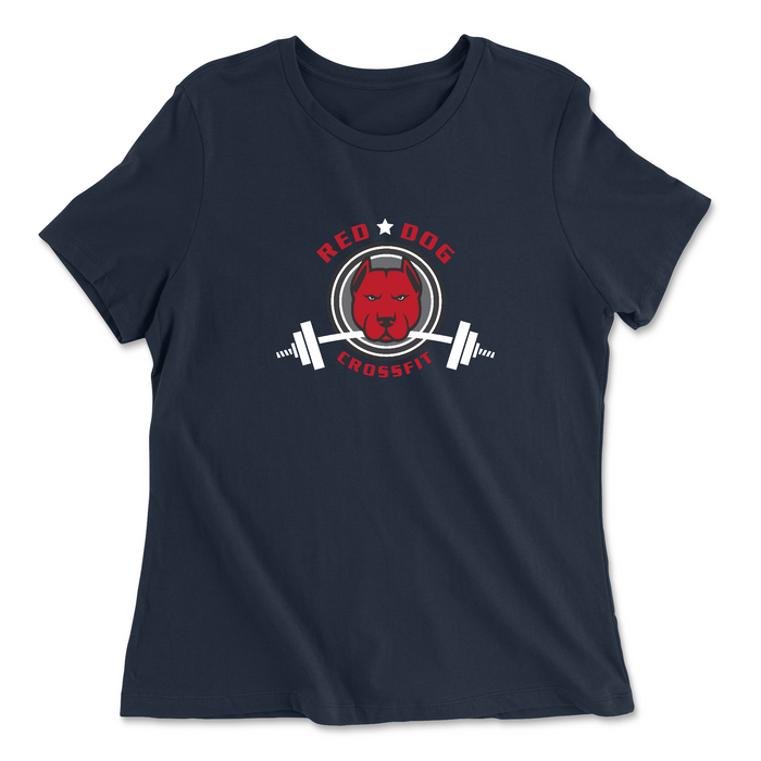 Red Dog CrossFit Standard (Red) Womens - Relaxed Jersey T-Shirt
