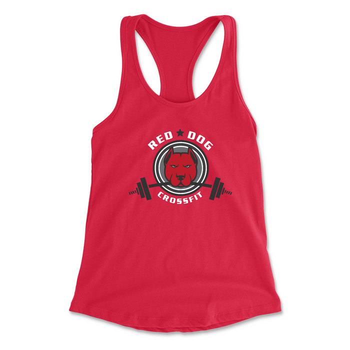 Red Dog CrossFit Standard (White) Womens - Tank Top