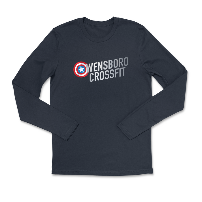 Owensboro CrossFit Captain America Mens - Long Sleeve