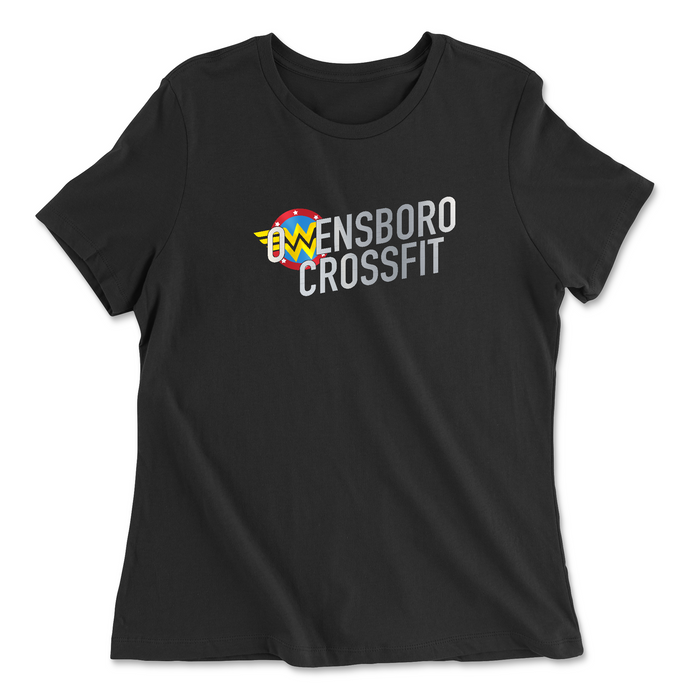 Owensboro CrossFit Wonder Woman Womens - Relaxed Jersey T-Shirt
