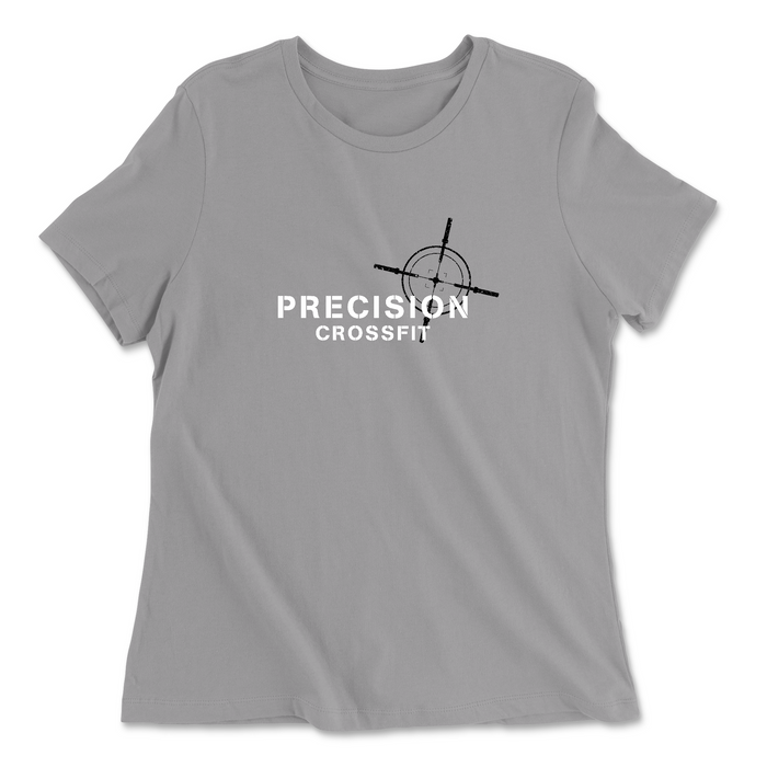 Precision CrossFit White Womens - Relaxed Jersey T-Shirt