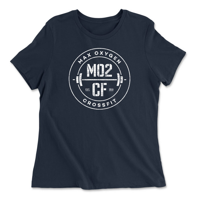 Max Oxygen CrossFit MO2CF White Womens - Relaxed Jersey T-Shirt