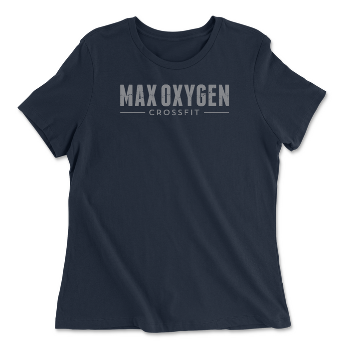 Max Oxygen CrossFit Subdued Grey Womens - Relaxed Jersey T-Shirt